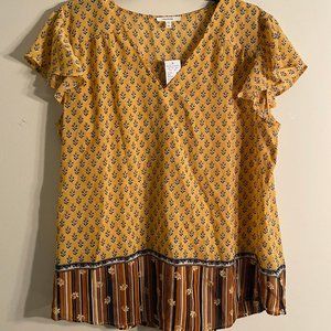 Maurices Yellow Top NWT SzXL